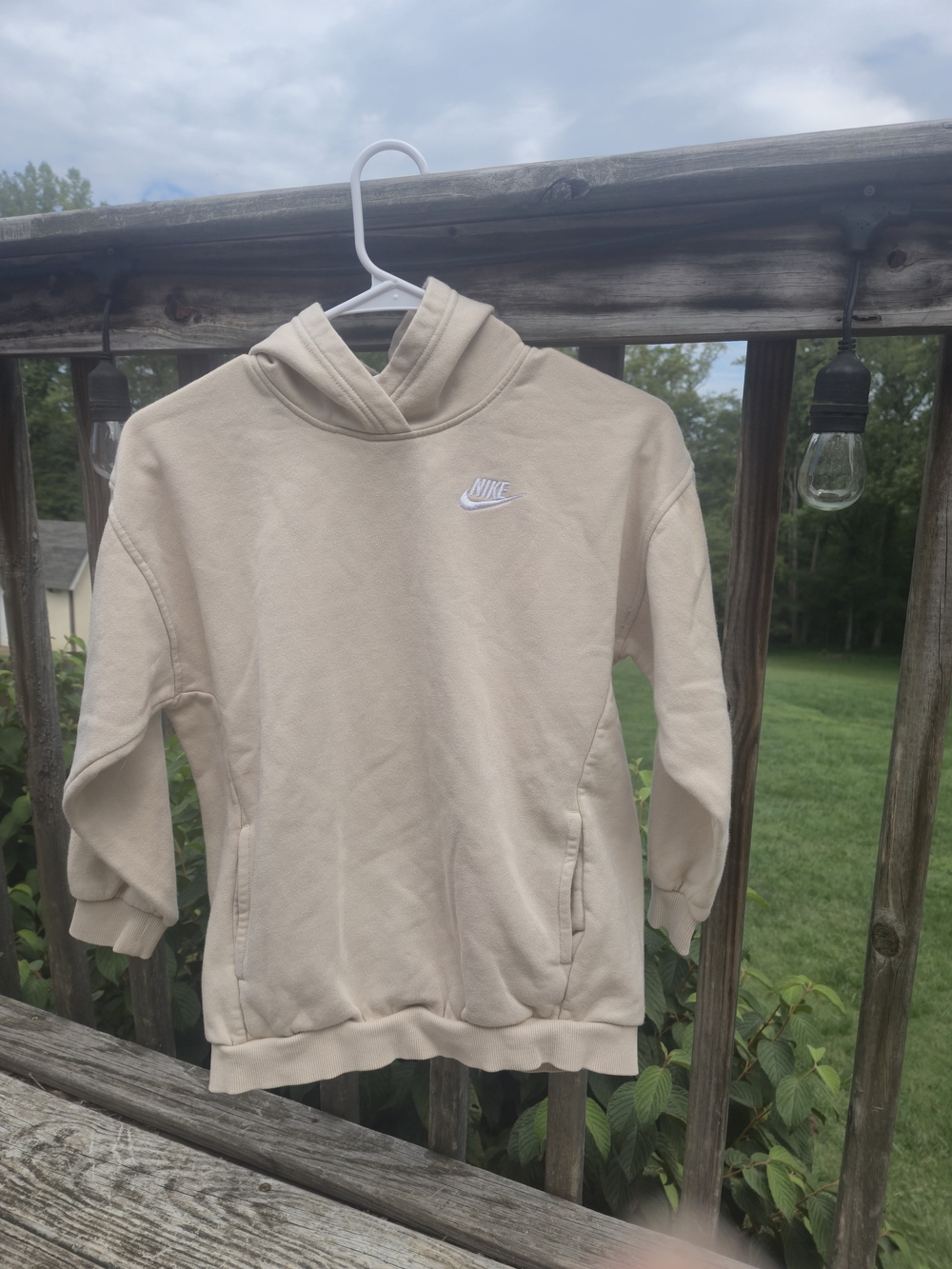 Nike Kids' Cream Hoodie Sweatshirt